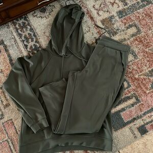Sage green hoodie with pants